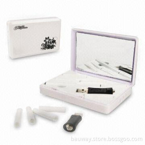 Ladies' Plastic E-cigarette Case, Available in Black, with Fashionable Design, Easy to Carry